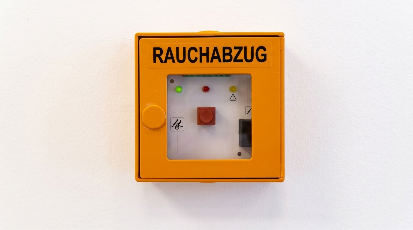 Rauchalarm-Detektor an der Decke – automatische Brandfrüherkennung